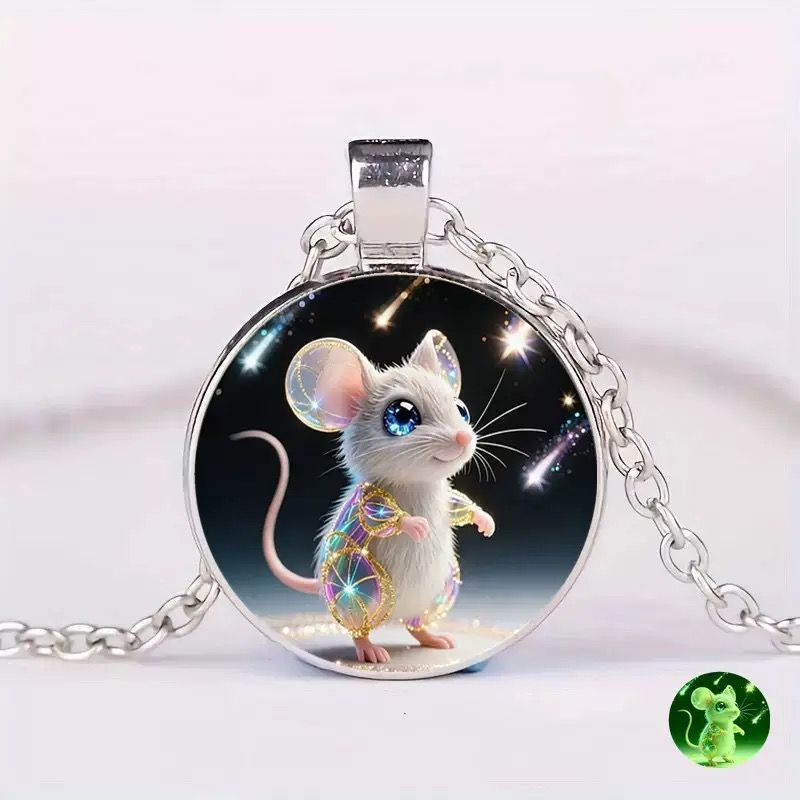 2026 สไตล์ใหม่เวลาอัญมณีจี้สร้อยคอ Zodiac Luminous สร้อยคอไม่จางหาย Simple ขายร้อน pap02.th HL26.3.1