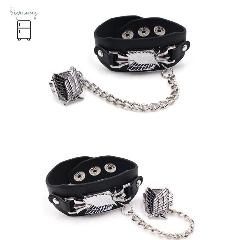 [BRN] Amine ATTACK ON TITAN คอสเพลย์ Props สร้อยข้อมือ + แหวนนิ้ว แฟนคอลเลกชัน TH