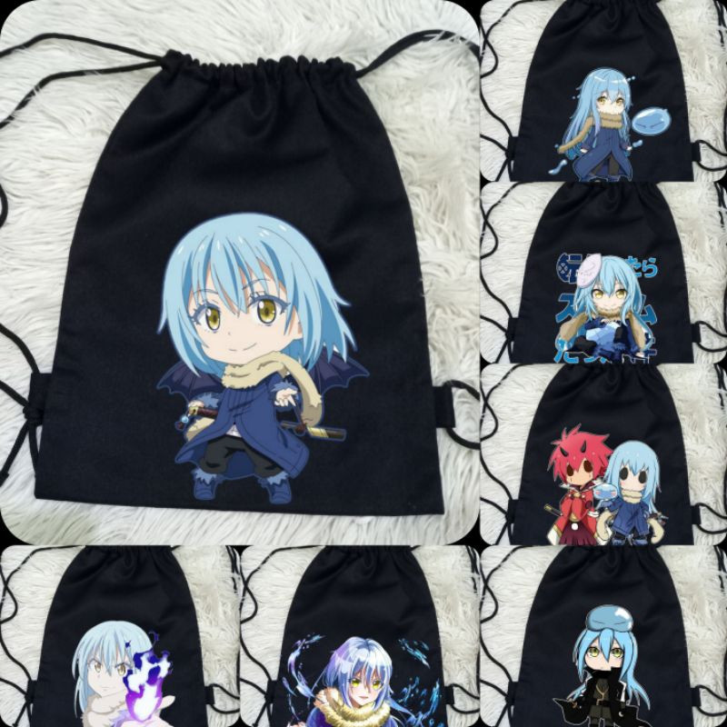 Rimuru Tempest Series Premium Canvas Drawstring Bag Rimuru Tempest Anime Premium Canvas String Bag/ก