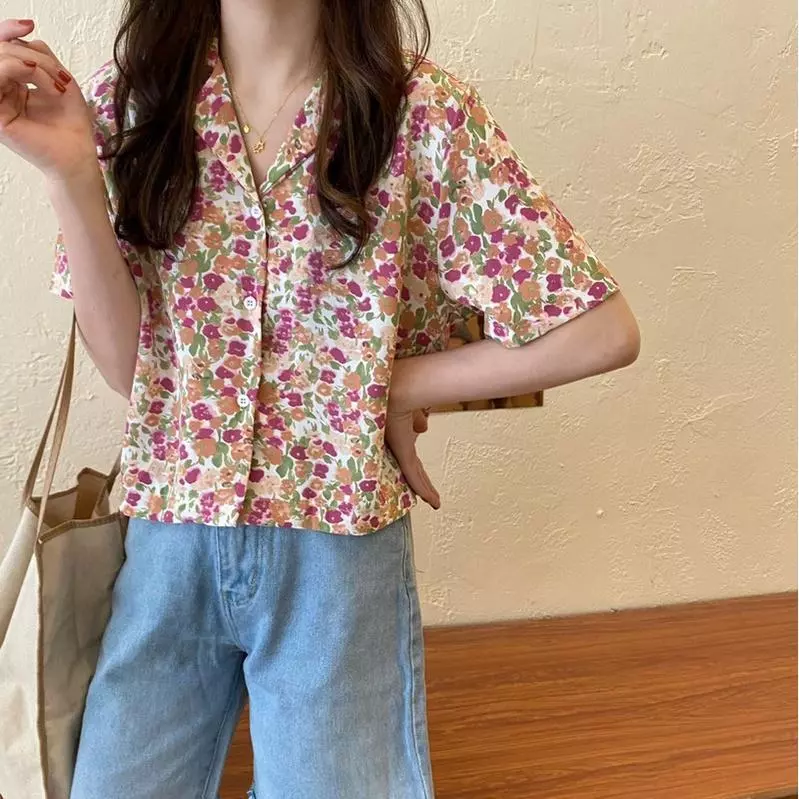 Chili Koko เสื้อเชิ้ตฮาวายลายดอก 99002 thumbnail 3