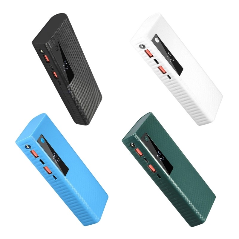 RUN แบบพกพา 20650 สําหรับ 5 ชิ้น 20650 DIY Powerbank Shell พร้อม Quick Charging และ LED Light ฟังก์ช