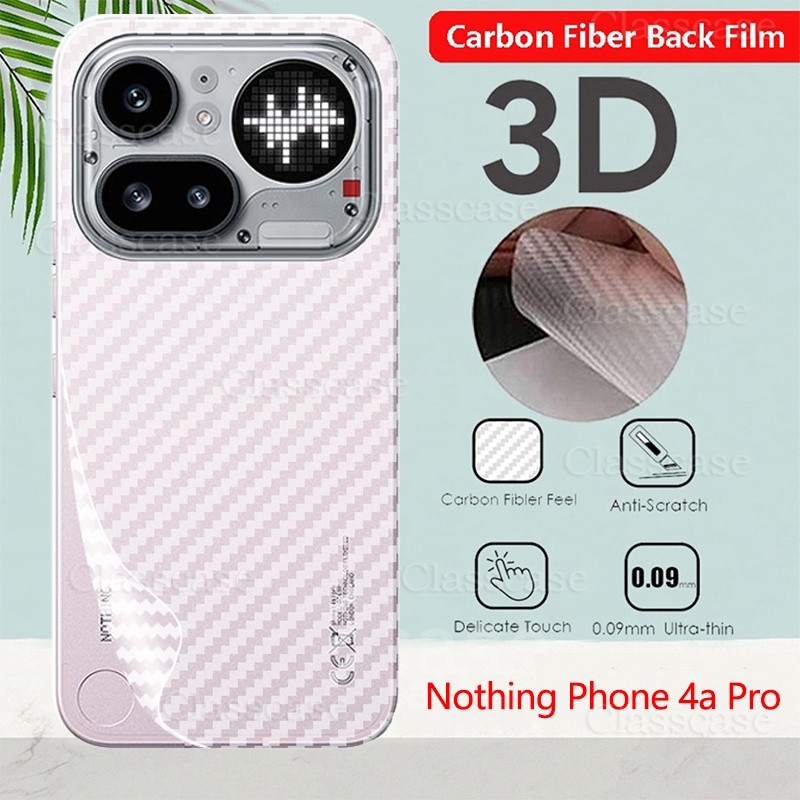 สําหรับไม่มีโทรศัพท์ 4a 4 a Pro 4aPro Phone4a Phone4aPro NothingPhone4aPro 2026 Anti Slip 3D คาร์บอน