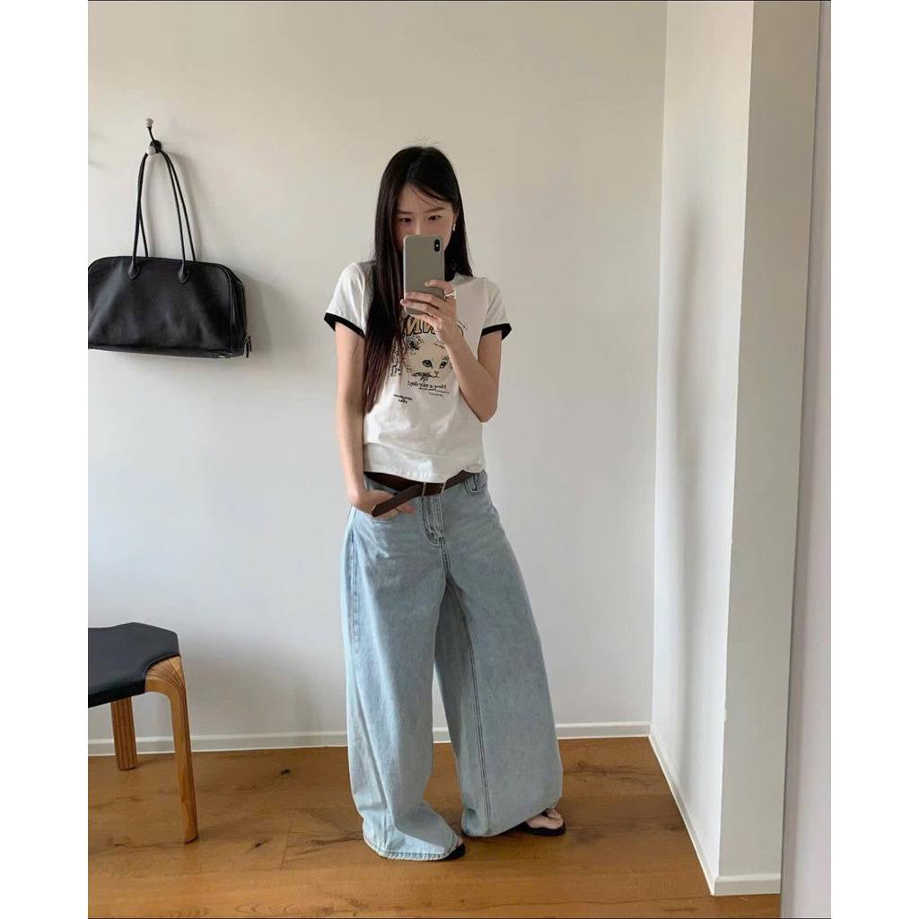 เสื้อยืดคอแมว GANNI 3602