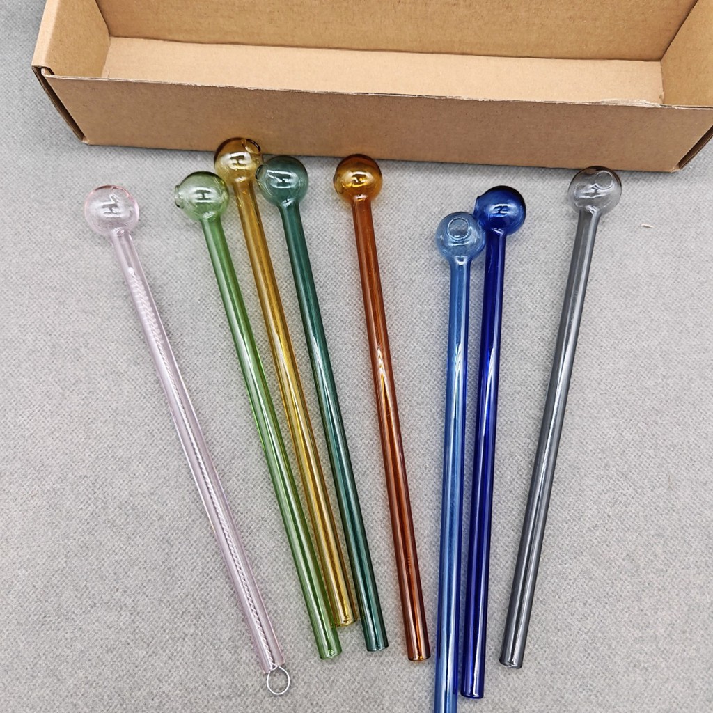 หลอดแก้วบอโรซิลิเกตสูงสี 20 ซม. หลอดหัวบอล สบ
