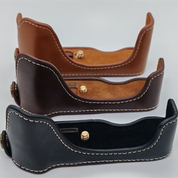 เหมาะสําหรับ Canon G7X2/G7X3 กล้องหนังฐาน Canon ครึ่งฝาครอบป้องกันกรณีฟรีแบตเตอรี่