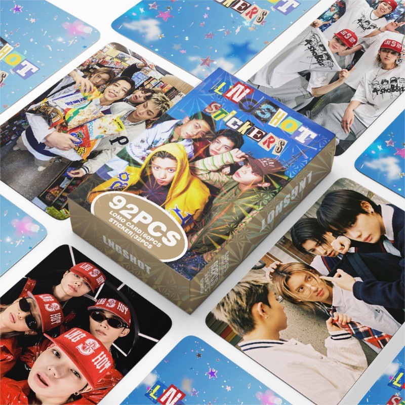 K-pop Lngshot Photocard การ์ด Lomo 92 ชิ้น Lngshot Ohyul Woojin Ryul Louis Idol สะสมสําหรับแฟนๆ