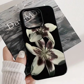 ส่งของเร็ว เคสสำหรับไอโฟน11 ดอกไม้ลิลลี่สไตล์อิน เคสวาวเยลลี่ For iPhone17 16 15 14 11 12 13ProMAX XS XR 7/8PLUS SE2/SE3