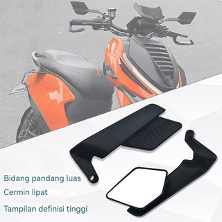 Spion Winglet V6 Black Stealth Series Invisible Mirror Drat 14 12 FULL CNC PREMIUM Universal Motor CBR250RR NINJA 250 R25 R15 XMAX