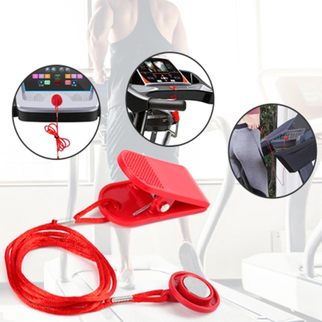 [lzdjlmy3fc] Home Gym Treadmill Safety Key Replacement Universal พร้อม Strong Clamp สําหรับ Cardio อ