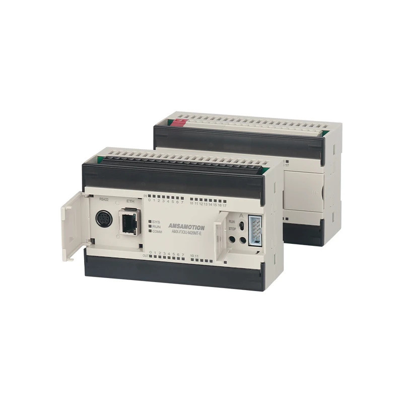 FX3U Ethernet PLC FX3U-M26MR-E FX3U-14MT FX3U-14MR สําหรับ Mitsubishi โปรแกรม Logic Controller ทรานซ