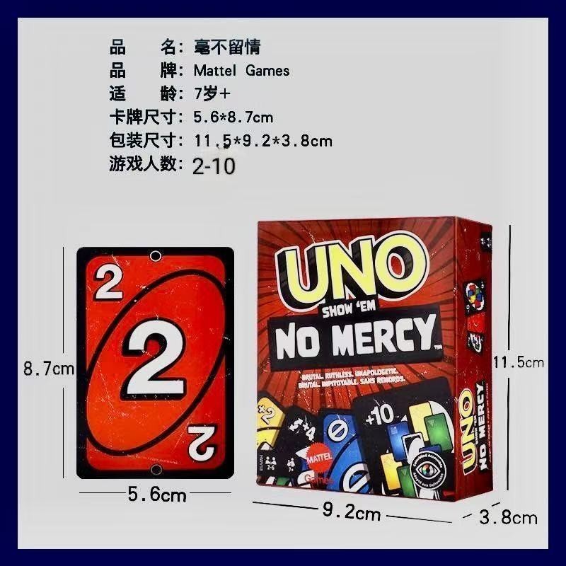 UNO Leave No Love Edition Solitaire UNO Card Boxed Solitaire Game Classic Family Winter Party UNO Ca