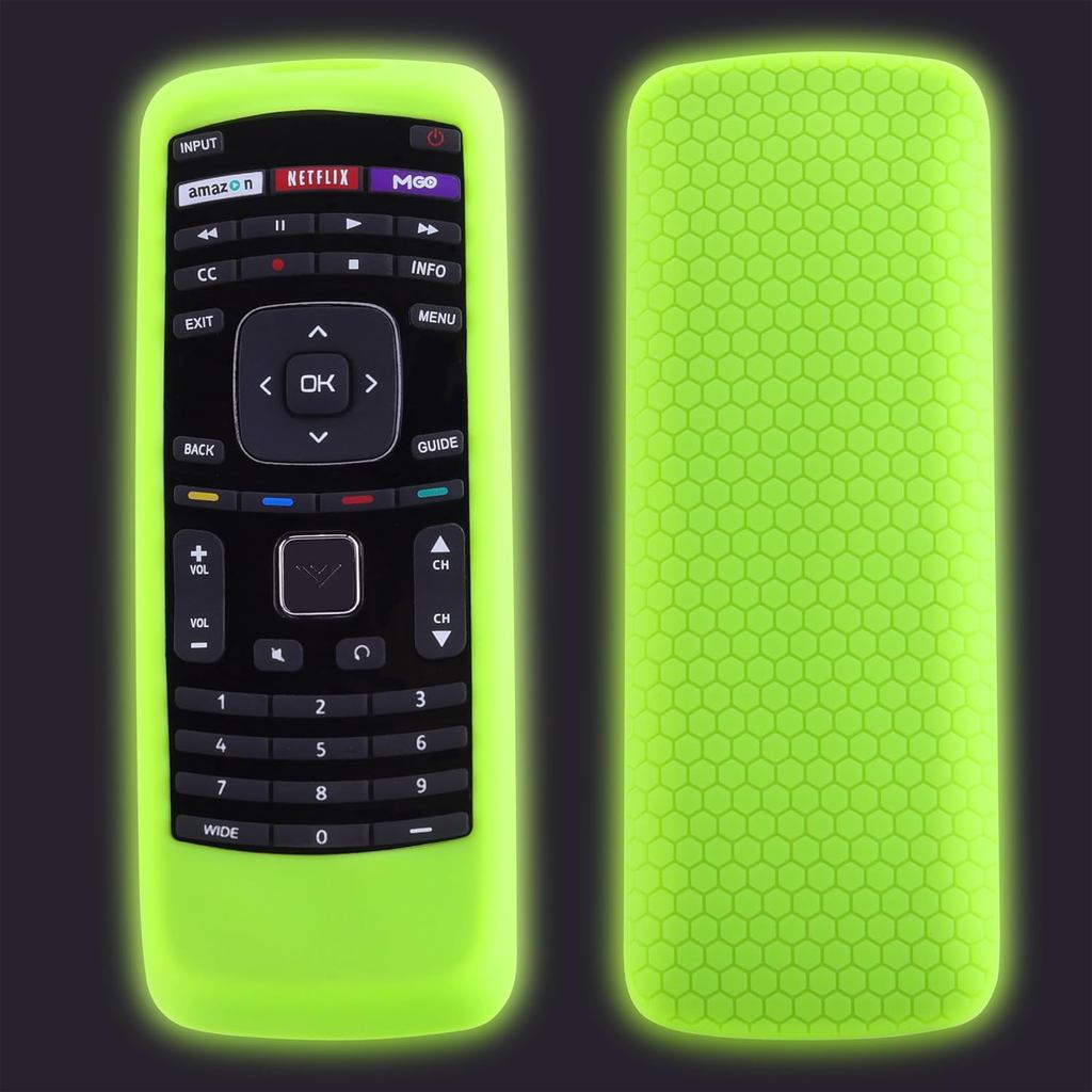 สําหรับ Vizio Universal Remote Cover, Silicone Remote Case Glow Green
