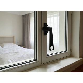 แบบแปะ ด้ามมีรู,มือจับหน้าต่าง รุ่นสวยงาม ทนทาน ติดตั้งง่าย เหมาะกับประตูหน้าต่างทุกประเภท พร้อมสกรูติดตั้ง ครบชุด
