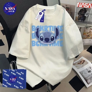 【จัดส่งตลอด 24 ชั่วโมง】🔥NASA ลายสติทช์ สไตล์ลำลอง คอกลม เสื้อผญ 🔵 oversize เสื้อ เสื่อยืด YG1563