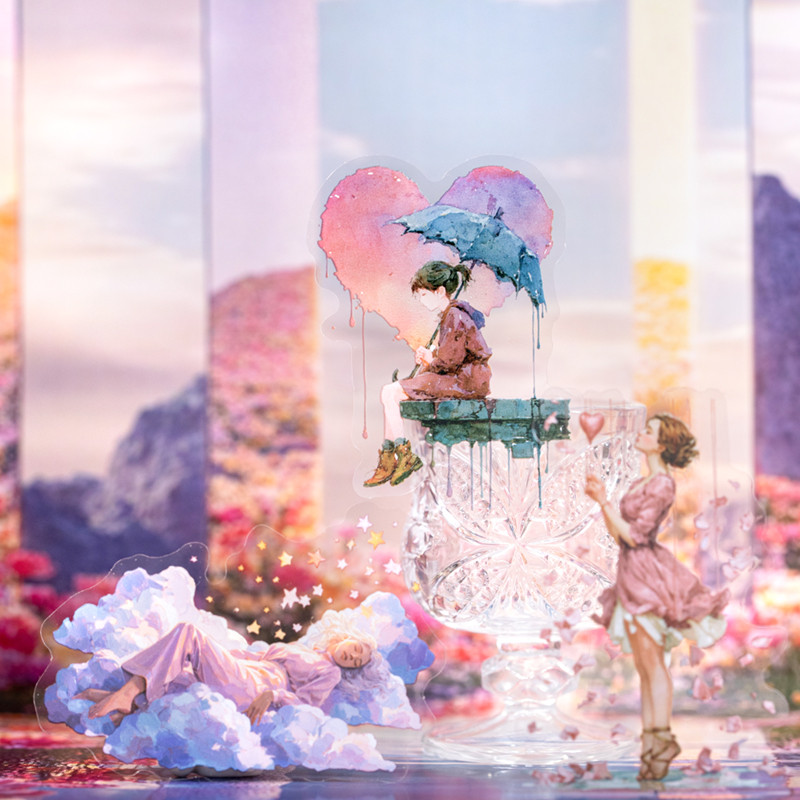 นาย กระดาษ 20ชิ้น/ถุงเทปสัตว์เลี้ยง แฟนตาซีตัวละครรักรูปแบบคู่ นักวางแผนภาพตัดปะสติกเกอร์ ทําเอง การ์ดอวยพรถ้วยเคสโทรศัพท์กรอบรูป กูก้า สมุดบันทึก ตกแ