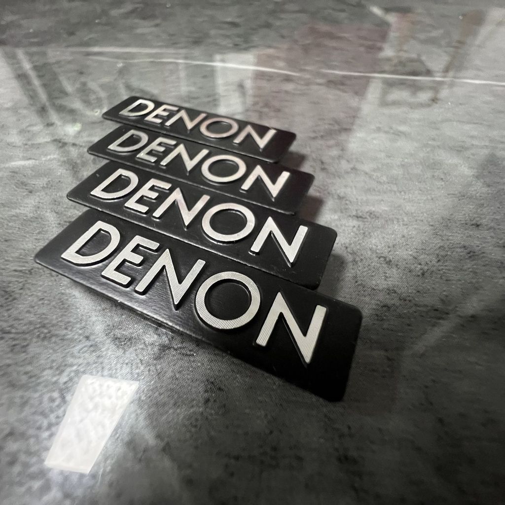 เหมาะสําหรับ DENON DENON สติกเกอร์เสียงรถสติกเกอร์โลหะสติกเกอร์ตกแต่งเสียงไฮไฟโฮมเธียเตอร์ LUCJ