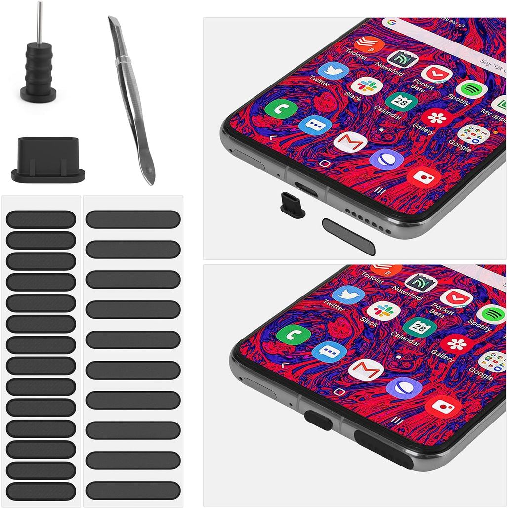 ชุดป้องกันฝุ่นสําหรับโทรศัพท์ iPhone 17 Air 16E 16 15 Plus Pro Max,USB C TYPE C ปลั๊กกันฝุ่น x5,แจ็ค
