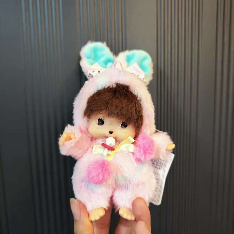 【พร้อมส่ง】monchichi พวงกุญแจ Monchi Bebichhichi Tuffy Monchhichi Keychain Limited Plush hipper kitty