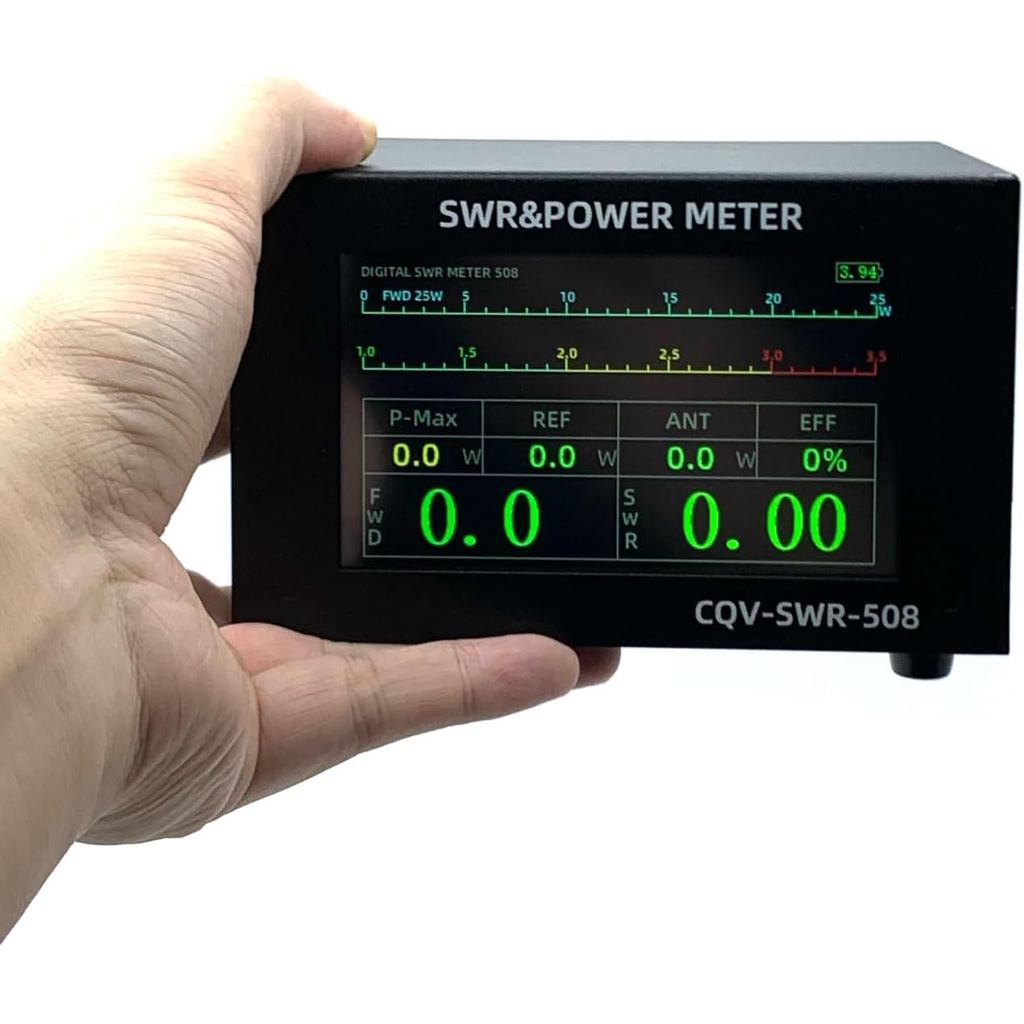 SWR Power Meter CQV-SWR-508 200w Digital Standing Wave Meter ทํางานจาก 1.8-54Mhz