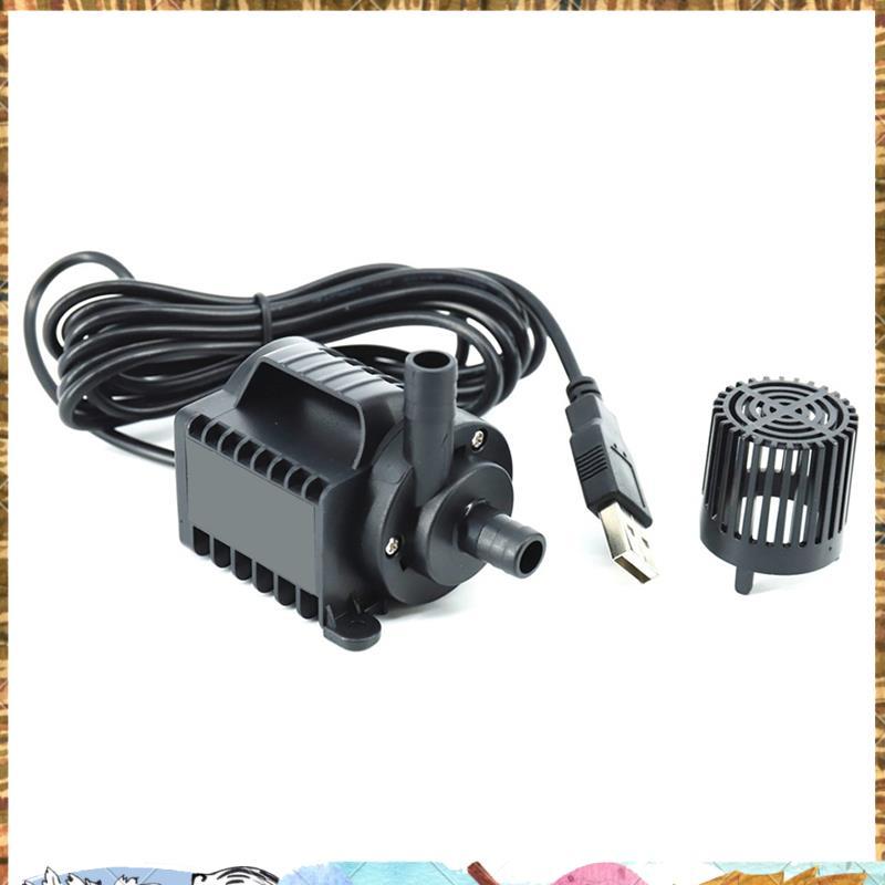 5V Submersible ปั๊มน้ํา 0-600L/H ปั๊มน้ําพุขนาดเล็ก 8 ระดับปรับ 0-7.2ft ยก USB ชาร์จสําหรับสระว่ายน้