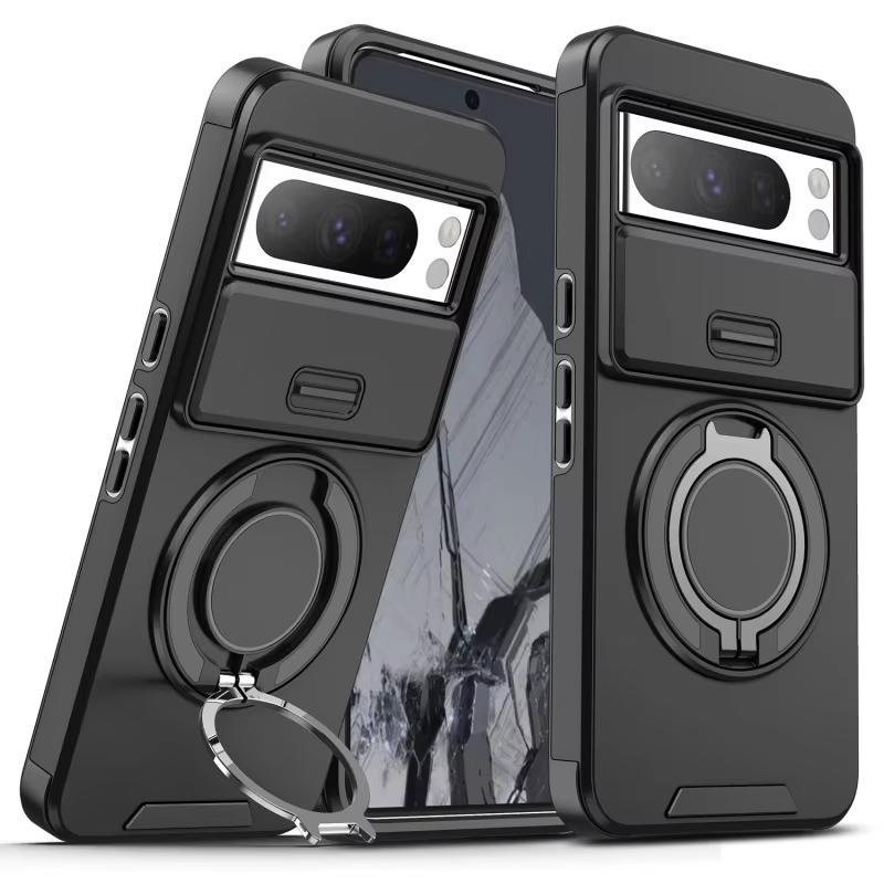 ผู้ถือแหวนโลหะซ่อนเกราะเคสโทรศัพท์เหมาะสําหรับ Google Pixel 7 8 9 Pro XL สําหรับแม่เหล็กชาร์จไร้สายส