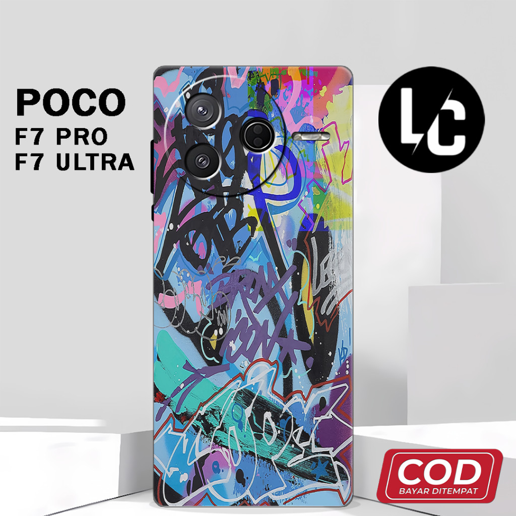 (AQ 12) ยางยืดหยุ่น Softcase สําหรับ Poco F7 PRO l POCO F7 ULTRA ล่าสุด l อะนิเมะ motif ปลอก l บทคัด