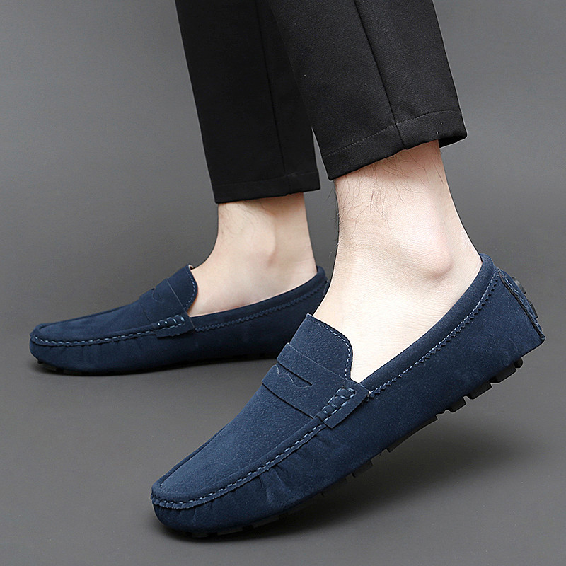 รองเท้า Loafer ไซส์ใหญ่ คลาสสิก Penny Loafers ผู้ชาย น้ำหนักเบา คุณภาพสูง ใส่สบาย ทนต่อการสึกหรอ