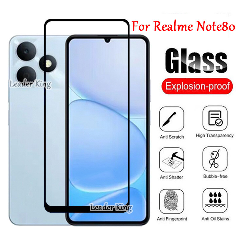 รุ่นใหม่ For RealmeNote80 ฟิล์มกันรอยด้านหน้า Tempered Glass สวย แข็งแรง สำหรับ Realme Note80 Note70 Note60 C100 5G 033
