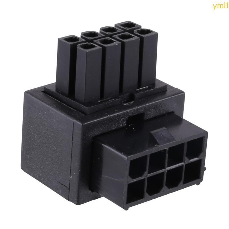 Yml1 เมนบอร์ด CPU 8PIN Power Steering Connector 8pin Power Adapter CPU 8PIN 90 องศาพวงมาลัย