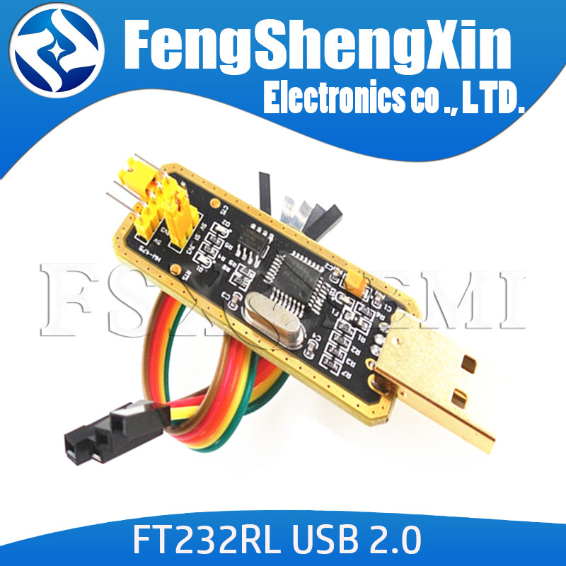FT232 FT232BL FT232RL USB 2.0 ถึง TTL ระดับดาวน์โหลดสายไปยัง Serial Board อะแดปเตอร์โมดูล 5V 3.3V De