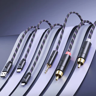 FiiO Trust Series Type-C ถึง Type-C สายถอดรหัสสายสัญญาณเสียง RCA 3.5 มม.สายบันทึกคู่ USB-C ถึง C