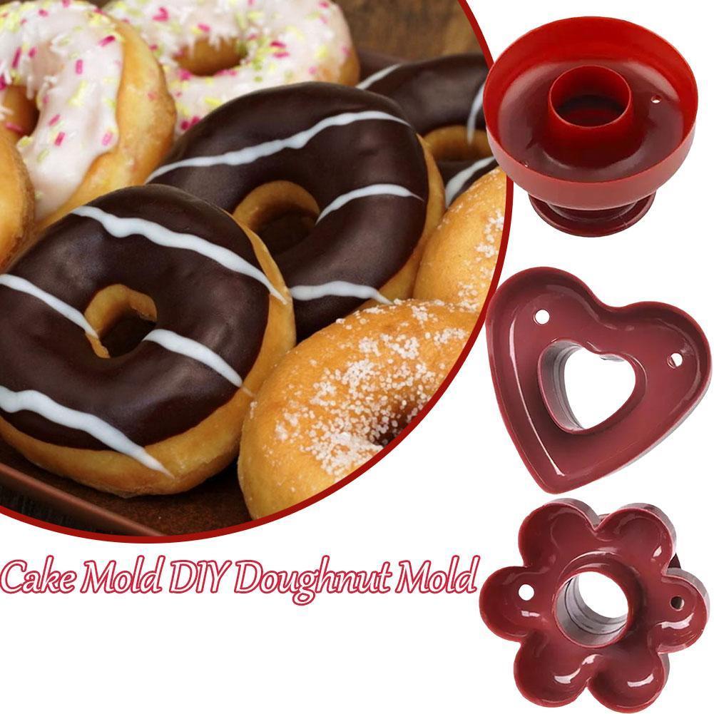 แม่พิมพ์เค้ก Diy แม่พิมพ์โดนัทขนมคุกกี้ Donut เบเกอรี่เครื่องอาหารขนมช็อกโกแลตเครื่องมือ Y7j2