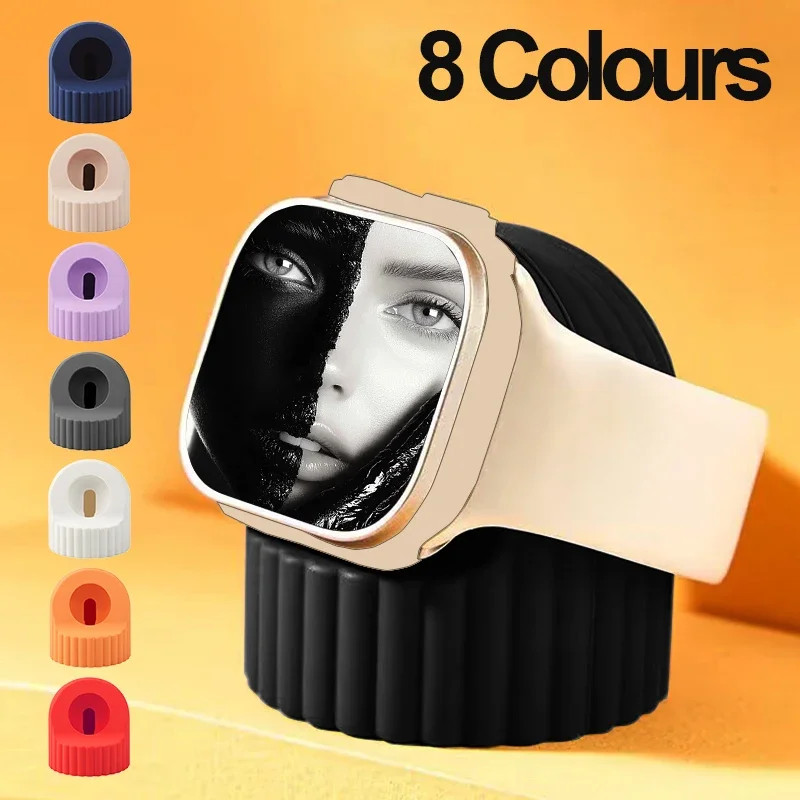 แท่นชาร์จนาฬิกาซิลิโคนสําหรับนาฬิกา IP Ultra 10 9 8 7 6 SE 5 4 3 2 แท่นชาร์จแท่นวาง