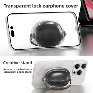 สําหรับ Shokz OpenDots ONE E310 หูฟังพร้อมล็อคที่ปลอดภัยและขาตั้งโทรศัพท์, Soft TPU กันกระแทกป้องกันกรณีใสพร้อมปากกาทําความสะอาดและพวงกุญแจ