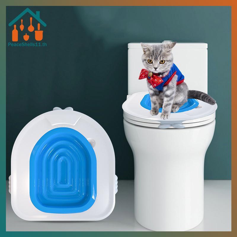 PeaceShells Cat ชุดฝึกห้องน้ําเสื่อนํากลับมาใช้ใหม่เทรนเนอร์ห้องน้ําสัตว์เลี้ยงทําความสะอาดการฝึกอบรมผลิตภัณฑ์ TH