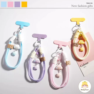 โทรศัพท์มือถือเชือกเส้นเล็กเรียบง่ายหลายสีบรรยากาศที่อุดมไปด้วยการ์ตูนสาวน่ารักวัสดุเหนือกว่าระดับสูง