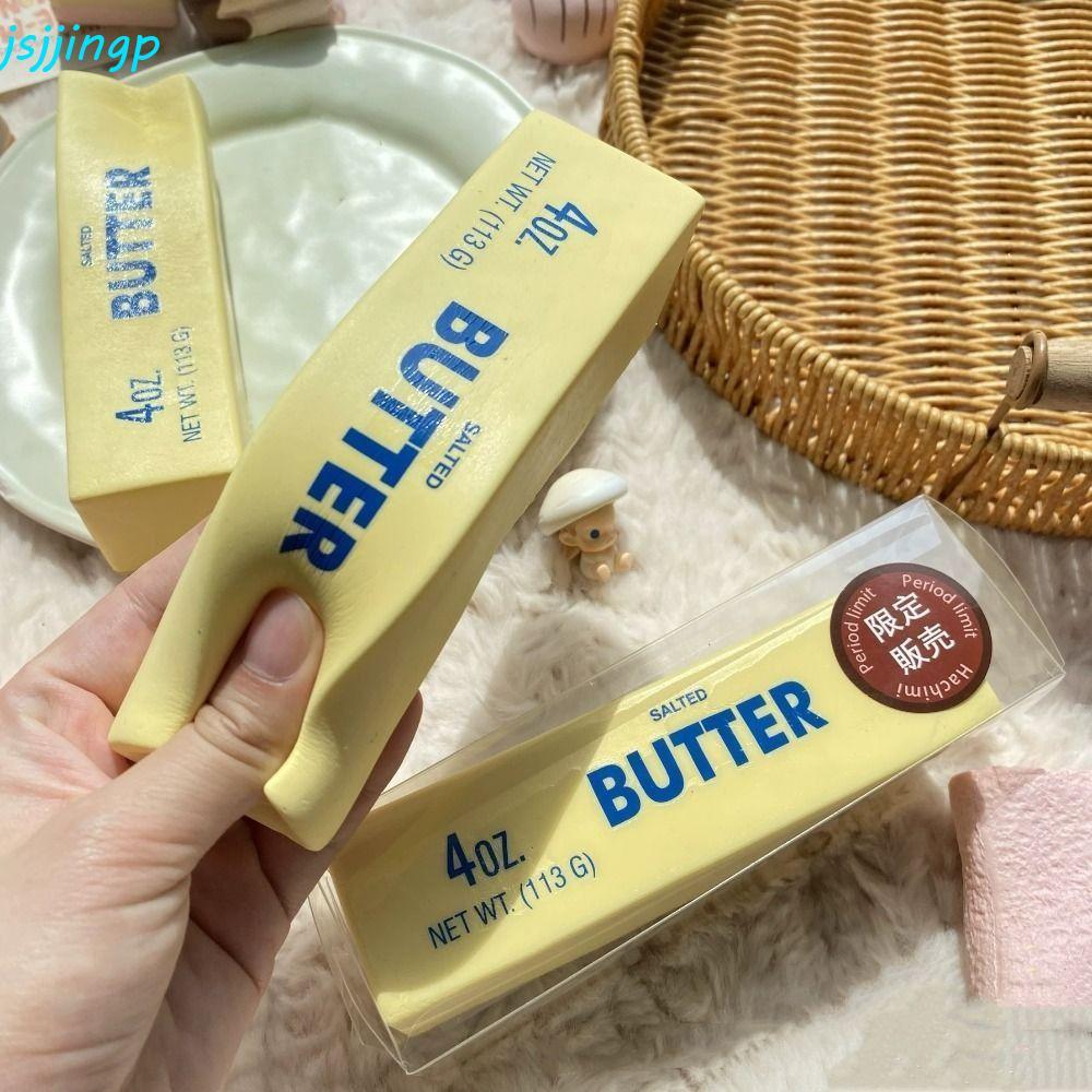 JSJJINGP Butter Stick ของเล่นบีบ, ของขวัญผ่อนคลาย Sensory Soft Slow Rebound Butter Stick, นวดของเล่น Anti Stress ยืด 14.5 ซม.สมจริง Butter Sticks สําหรับ