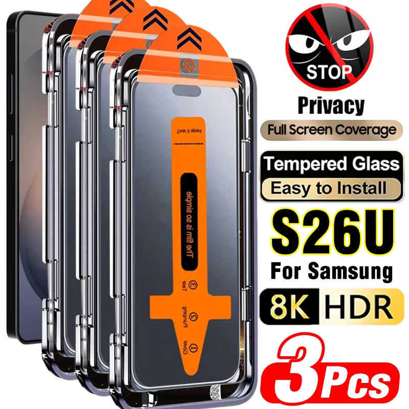 ฟิล์มกระจก เต็มจอ สำหรับ Samsung กันมองกันเสือก PVT รุ่น A06 A56 A05 A12 A36 A13 A16 A07 A17 A55 A15 A24 A25 A51 A52 A53