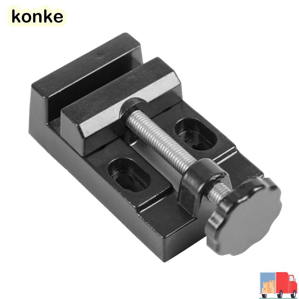 KAKE Bench Vise, อลูมิเนียมอัลลอยด์โต๊ะเจาะกด Vice, Flat Clamp Smooth Movement ปากกาจับโต๊ะแบบขนาน B