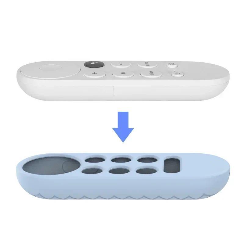 เคสซิลิโคนสําหรับ Chromecast สําหรับ -Google TV 2020 Voice Remote ฝาครอบป้องกันกันกระแทกสําหรับ 2020