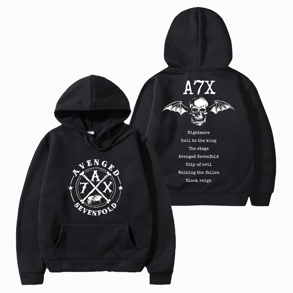 Cavenza Hoodie Avenged A7x Album Cover เสื้อกันหนาวสีดํา Unisex