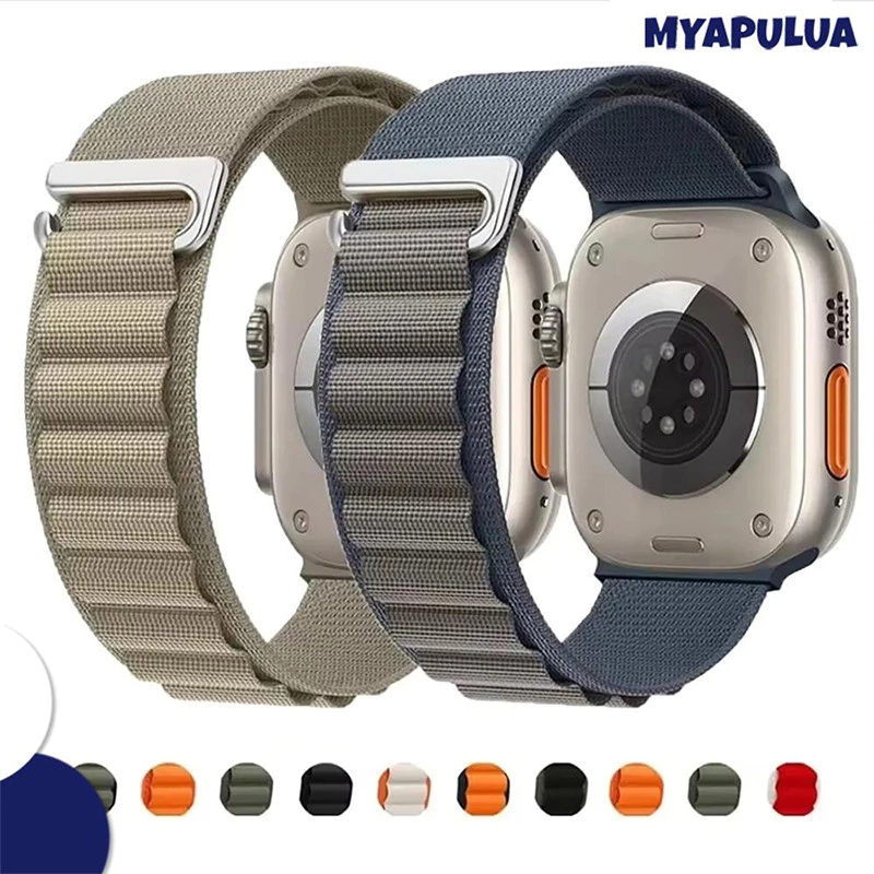 กีฬา Alpine Loop กลับไนล่อนสายรัด for IWatch Apple Watch Ultra 3 2 49มม 46 45 44 42 41มม Series 11 10 9 8 7 6 5 4 SE 3 2