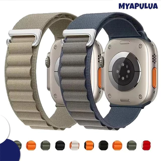 กีฬา Alpine Loop กลับไนล่อนสายรัด for IWatch Apple Watch Ultra 3 2 49มม 46 45 44 42 41มม Series 11 10 9 8 7 6 5 4 SE 3 2