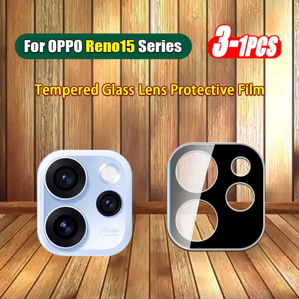 1-3 ชิ้นกล้องฟิล์มกระจกนิรภัยสําหรับ OPPO Reno 15 14 Pro Max F OPPOReno15 ProMax 15F 5G 3D แบบบูรณาการโปร่งใสเลนส์ Protector Full Coverage ป้องกันกระจกเลนส์ฟิล์ม