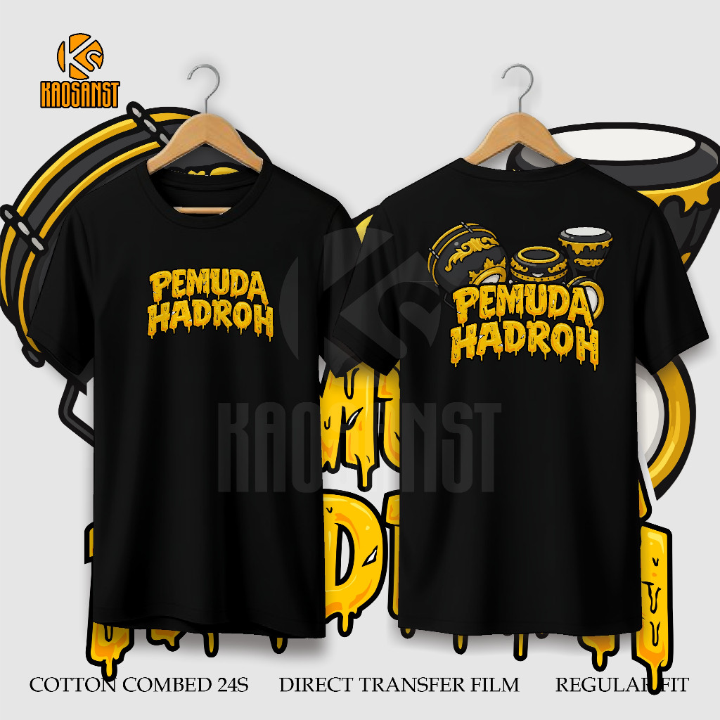 ล่าสุด Hadroh Youth T-shirt 8 Combed Cotton T-shirt Harah Group Rebana