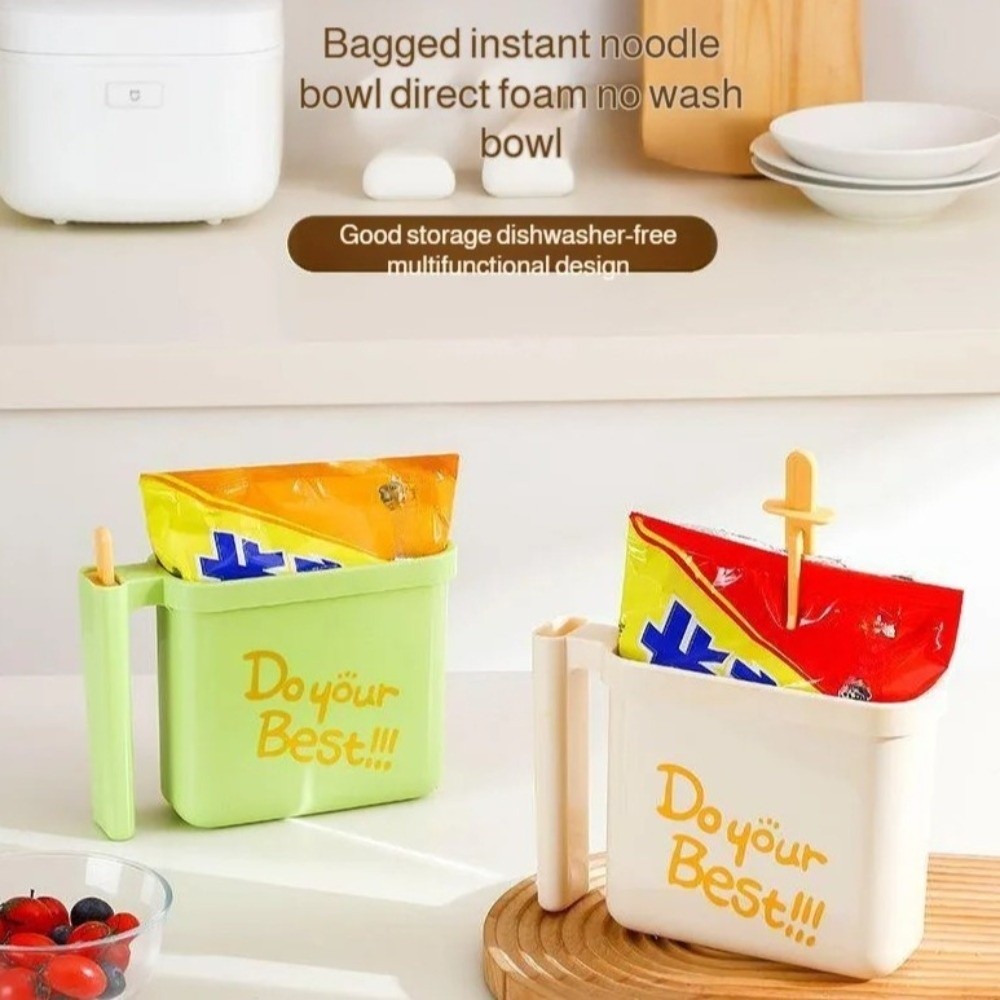 ยังไงก็ตาม ขี้เกียจไม่มีล้างชามบะหมี่กึ่งสําเร็จรูป,มัลติฟังก์ชั่พร้อมส้อมชามบะหมี่กึ่งสําเร็จรูปในถุง,ของขวัญแบบพกพาทนอุณหภูมิสูงชามบะหมี่กึ่งสํา - รูปที่ 5