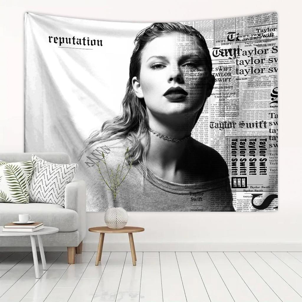 Taylor Swift ผ้าพื้นหลัง Taylor Swift Tapestry คอนเสิร์ตโปสเตอร์ตกแต่งพรมเพื่อการปรับแต่งแผนที่
