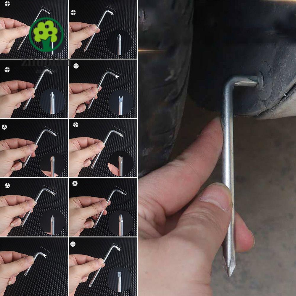 Ziluolan ไขควงข ้ อศอกมุมขวา Bend ประแจรูปตัว L , แบบพกพา Flat/Cross/U-Shaped/Y-Shaped Double Headed ไขควง Fender พื ้ นที ่ แคบ