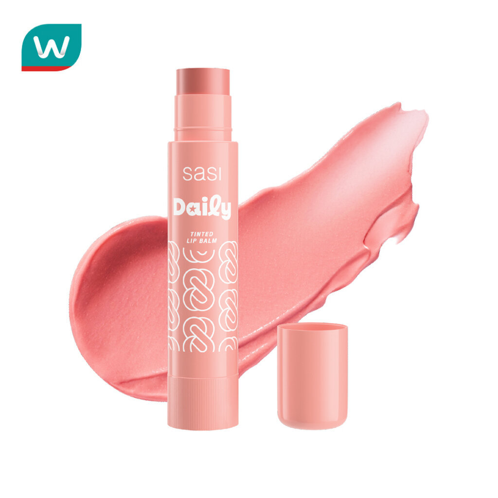 Sasi ศศิ เดลี่ ทินท์เต็ด ลิป บาล์ม 3.5ก. 01 พีชชี่ ป๊อป