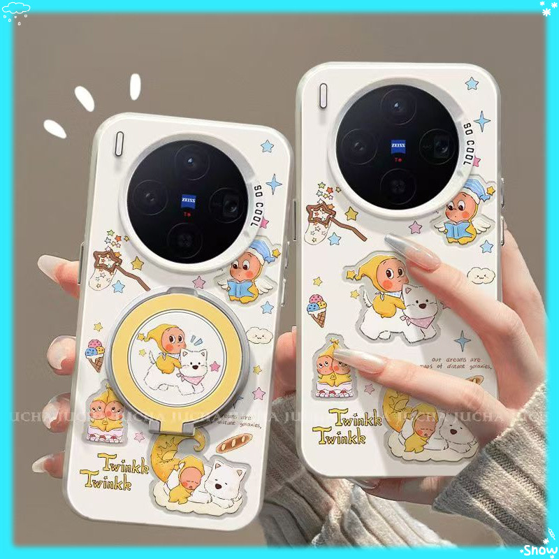 Fishing Star Kid vivox300pro/x200 Pro/x100 Pro เคสโทรศัพท์ x200 Promini การ์ตูนน่ารัก VIVOx200/x300 วงเล็บ x200 Ultra/x100 Ultra